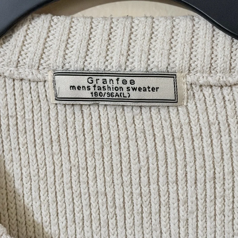 Men's Ombre Crewneck Sweater - Gray/Black 100% cotton Size L